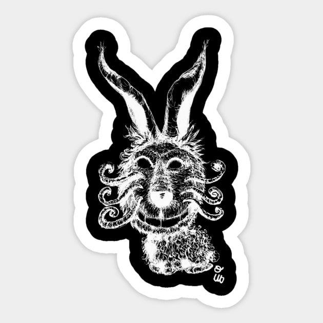 Crazy Bunny Sticker by IVNK